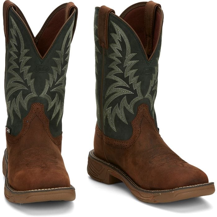 Justin Boots Boots Justin Men's Rush Pecan Brown Western Boots SE7401