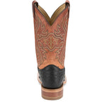 JUSTIN BOOTS Boots Justin Men's Shadow Black Moseley Full Quill Ostrich Exotic Boots JE5173