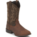 Justin Boots Boots Justin Men's Stampede Buster III Distressed Brown Round Toe Western Boots 7221
