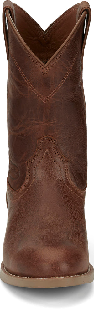 Justin Boots Boots Justin Men's Stampede Kilgore Hickory Brown Round Toe Roper Boots SE7501