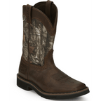 Justin Boots Boots Justin Men's Stampede Trekker Camo Waterproof Pull-On Work Boots SE4676