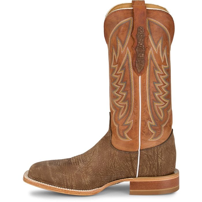 JUSTIN BOOTS Boots Justin Men's Tan Cowman Shrunken Shoulder Cowboy Boots CX1322