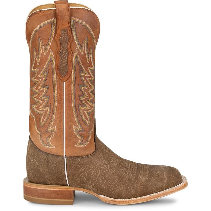 JUSTIN BOOTS Boots Justin Men's Tan Cowman Shrunken Shoulder Cowboy Boots CX1322