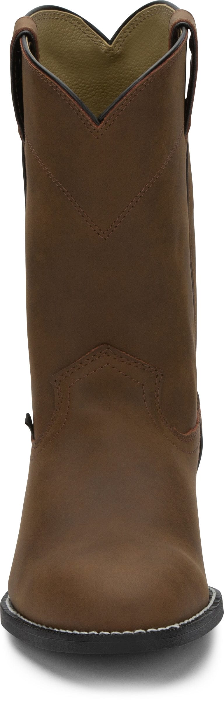 Justin Boots Boots Justin Men's Temple Clay Brown Round Toe Roper Boots JB3001