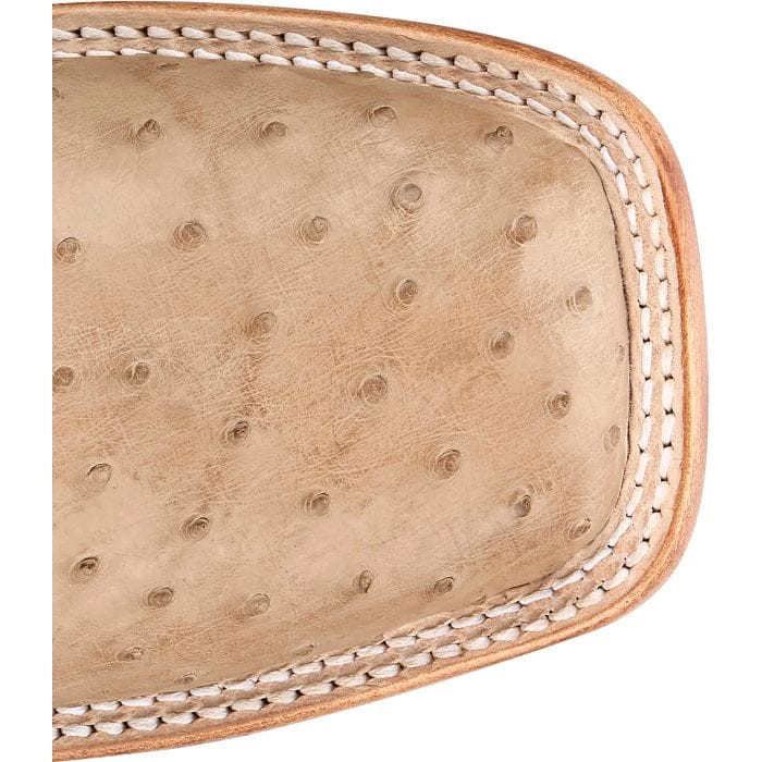 JUSTIN BOOTS Boots Justin Men's Vintage Tan Chisolm Full Quill Ostrich Exotic Boots JE8173