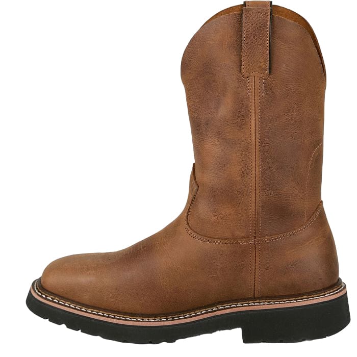 JUSTIN BOOTS Boots Justin Men's Walnut Ames Steel Toe Work Boots HL4223