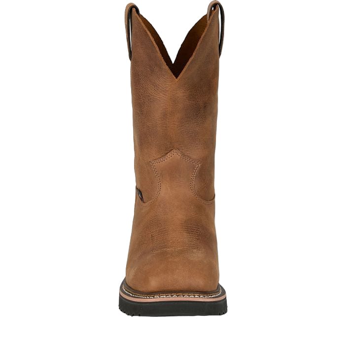 JUSTIN BOOTS Boots Justin Men's Walnut Ames Steel Toe Work Boots HL4223