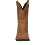 JUSTIN BOOTS Boots Justin Men's Walnut Ames Steel Toe Work Boots HL4223