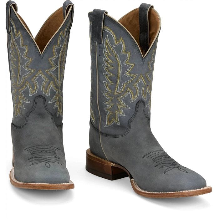 JUSTIN BOOTS Boots Justin Men's Weathered Grey Rancho Western Boots BR391