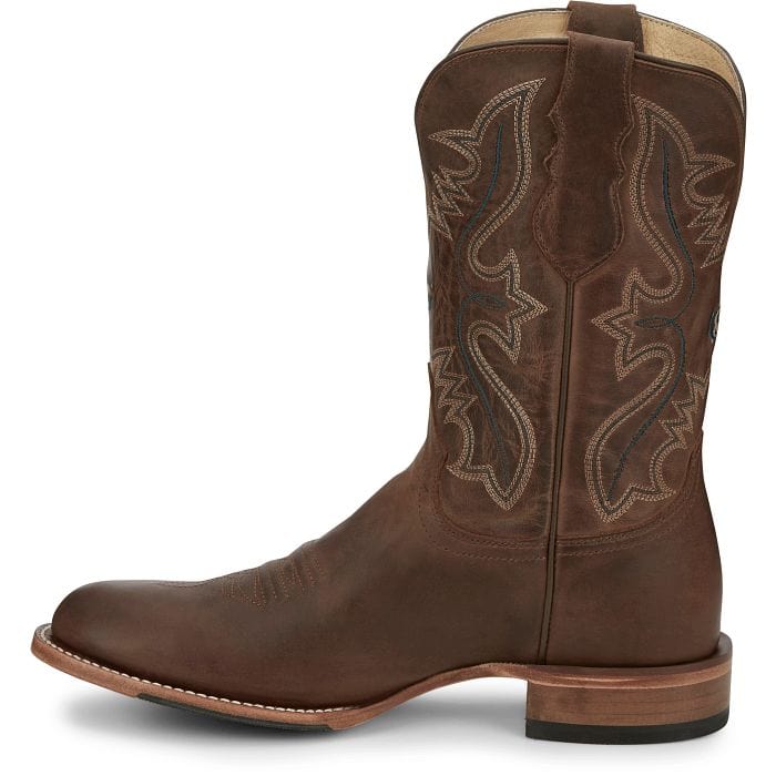 Justin Men's Wells 11 Inch Western Boot Rich Mahogany / D / 12 Justin Men's Wells 11 Inch Western Boot Rich Mahogany / D / 12