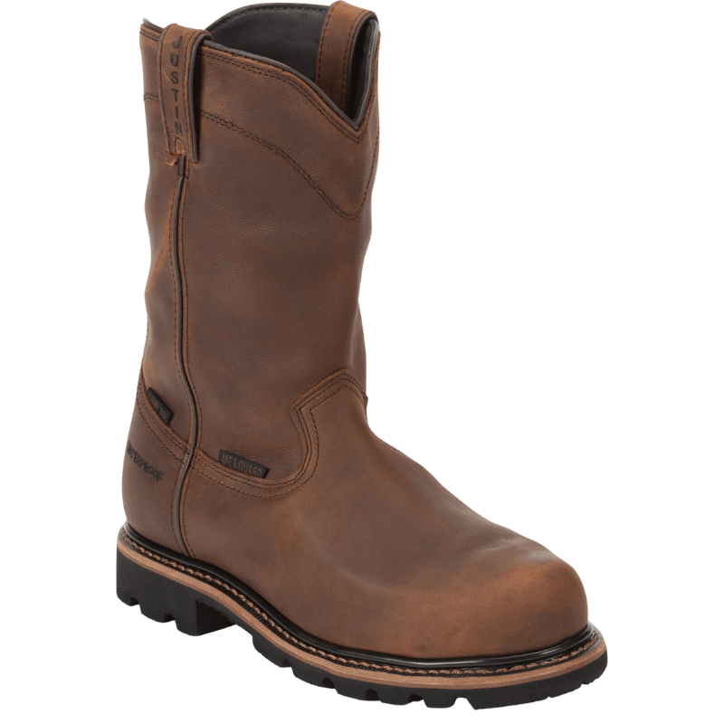 Justin Boots Boots Justin Men's Worker II Pulley Composite Toe Work Boots WK4630