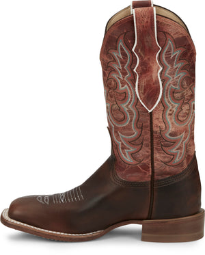 Justin Boots Boots Justin Women's AQHA Dusty Brown Square Toe Western Boots AQ7020