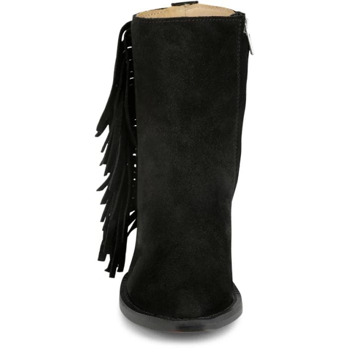 JUSTIN BOOTS Boots Justin Women's Black Bev Fringe Booties VN4425