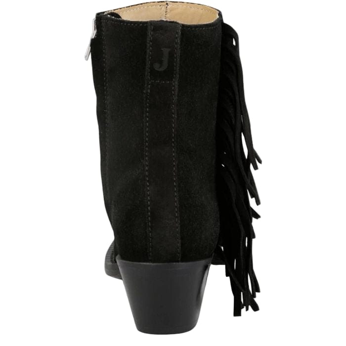 JUSTIN BOOTS Boots Justin Women's Black Bev Fringe Booties VN4425