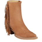 JUSTIN BOOTS Boots Justin Women's Brown Bev Fringe Booties VN4426
