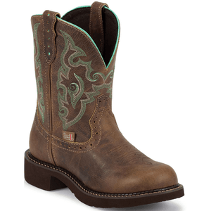 Justin Boots Boots Justin Women's Gypsy Gemma Brown Short Western Boots GY9606