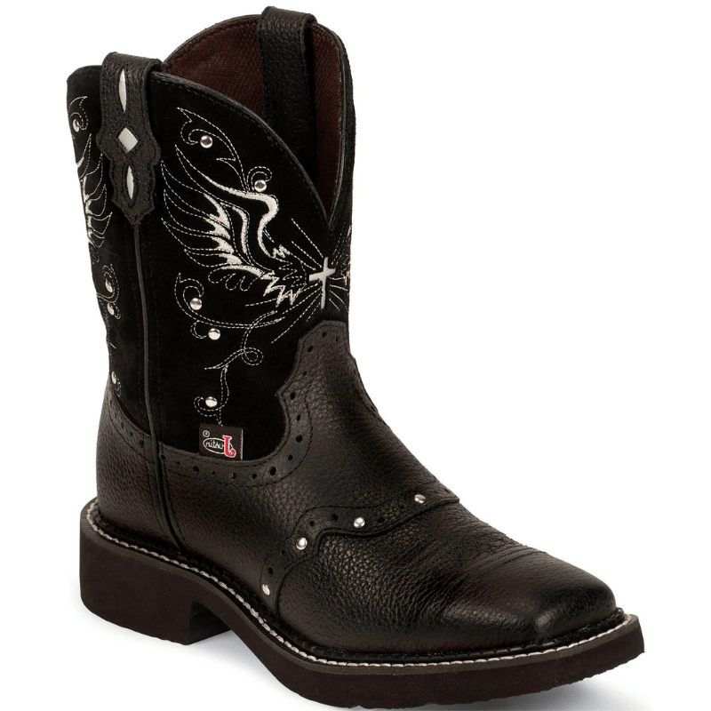 Justin Women s Gypsy Mandra Black Square Toe Western Boots GY9977