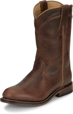 Justin Boots Boots Justin Women's Holland Brown Round Toe Roper Boots RP3311