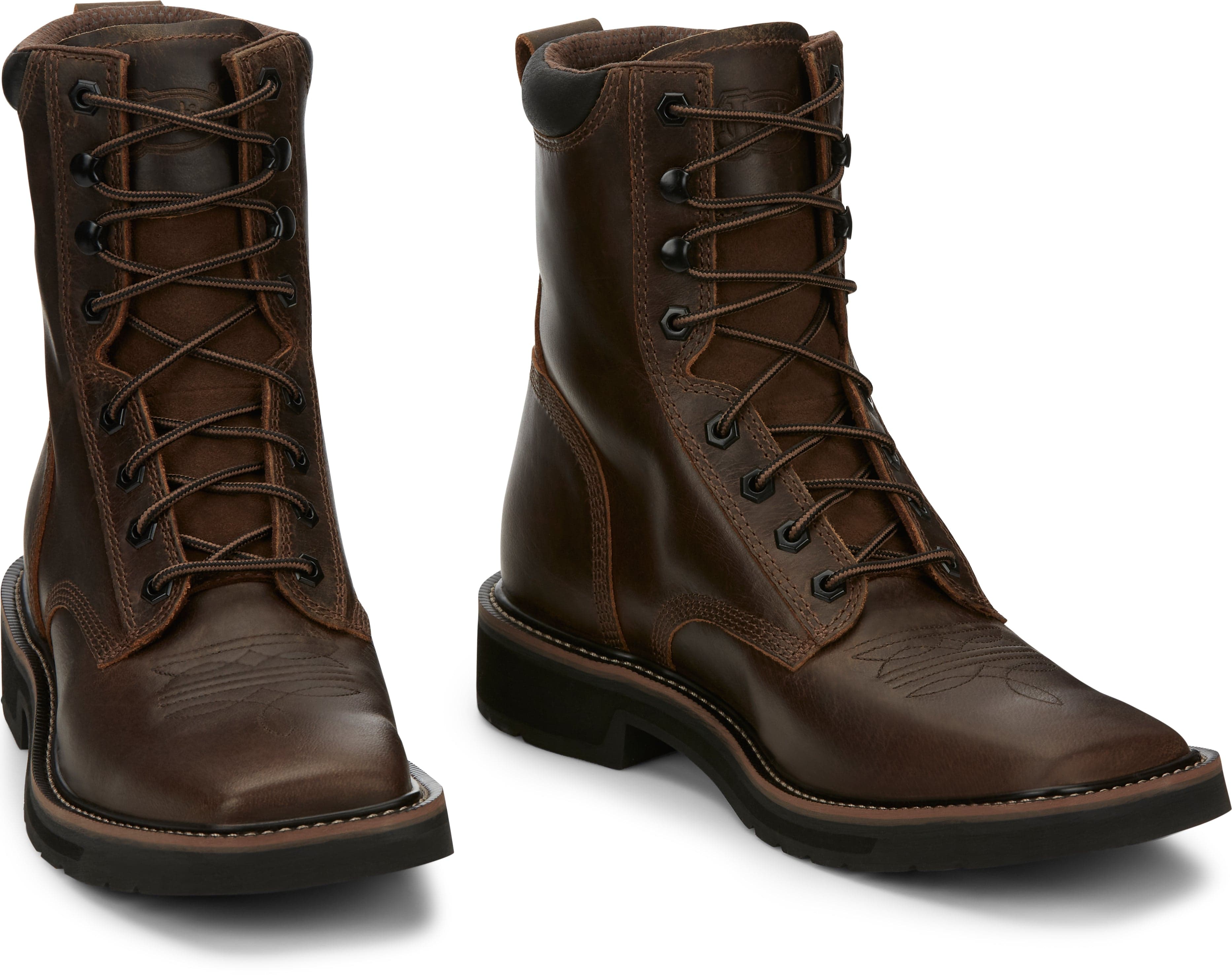 Men's Justin Pulley 8" Work Boot SE681 EE / 13 Men's Justin Pulley 8" Work Boot SE681 EE / 13