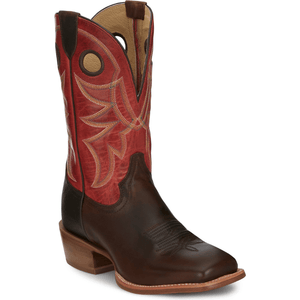 Justin Boots Boots Tony Lama Men's Ronan Chocolate Brown/Crimson Western Boots SA2010