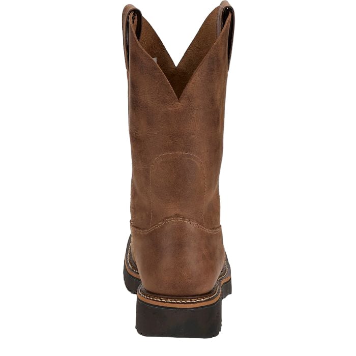 JUSTIN Boots Justin Men's Ames Walnut Pull On Work Boot HL4222