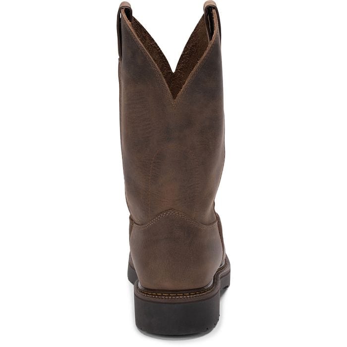 JUSTIN Boots Justin Men's Balusters Bay Gaucho Brown Work Boots 4444