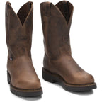 JUSTIN Boots Justin Men's Balusters Bay Gaucho Brown Work Boots 4444
