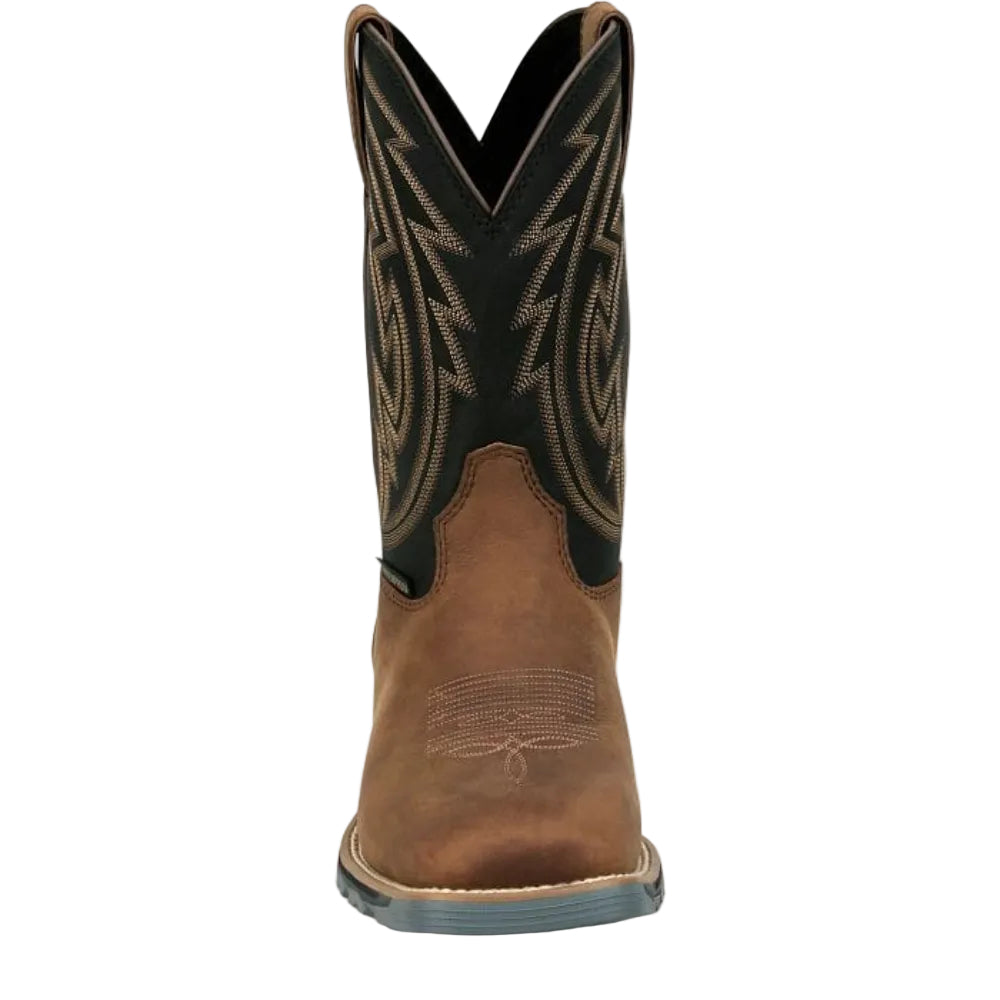 JUSTIN Boots Justin Men's Barwood Brown Lytle Waterproof Steel Toe Work Boots MV4591