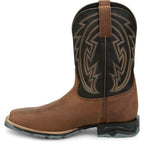 JUSTIN Boots Justin Men's Barwood Brown Lytle Waterproof Steel Toe Work Boots MV4591
