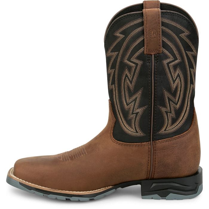 JUSTIN Boots Justin Men's Barwood Brown Lytle Waterproof Steel Toe Work Boots MV4591