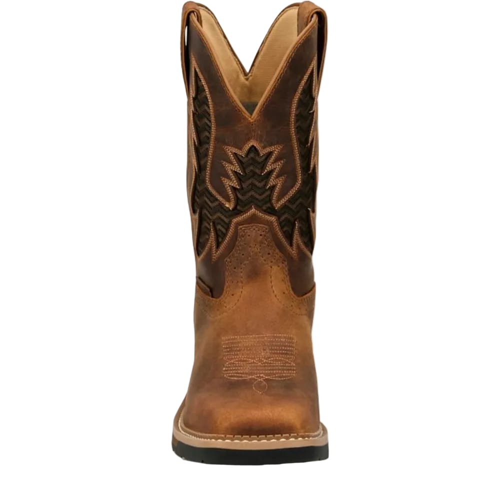 JUSTIN Boots Justin Men's Bolt Pecan Brown Water Buffalo Waterproof Work Boots SE4131