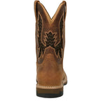 JUSTIN Boots Justin Men's Bolt Pecan Brown Water Buffalo Waterproof Work Boots SE4131