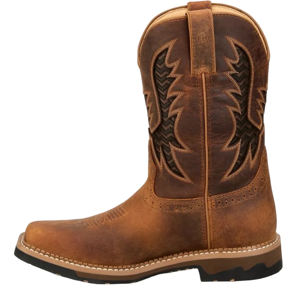 JUSTIN Boots Justin Men's Bolt Pecan Brown Water Buffalo Waterproof Work Boots SE4131
