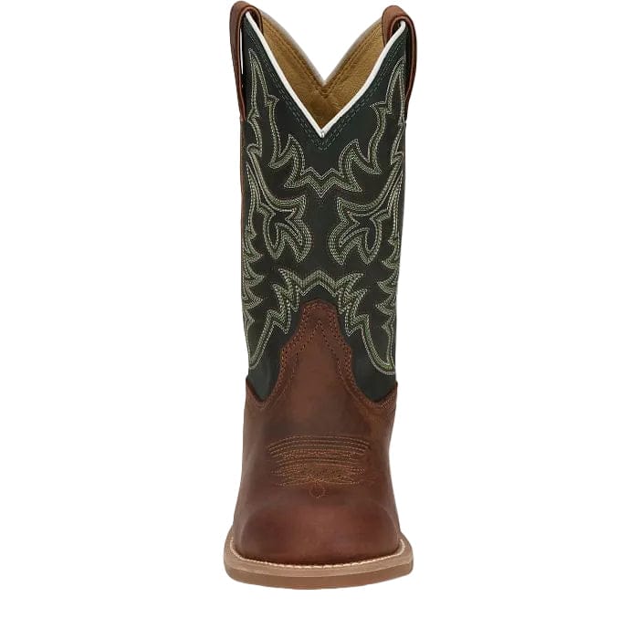 JUSTIN Boots Justin Men's Brown & Forest Green Wild Bill Western Boots FN7352