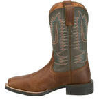 JUSTIN Boots Justin Men's Brown Gage Water Buffalo Square Toe Western Boots SE7534
