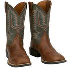 JUSTIN Boots Justin Men's Brown Gage Water Buffalo Square Toe Western Boots SE7534
