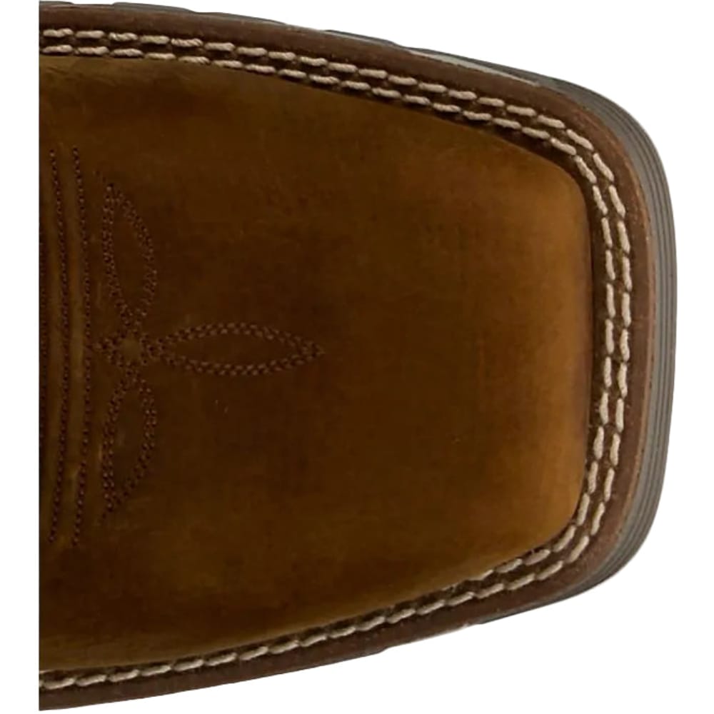 JUSTIN Boots Justin Men's Brown & White Lytle Steel Toe Waterproof Work Boots MV4595