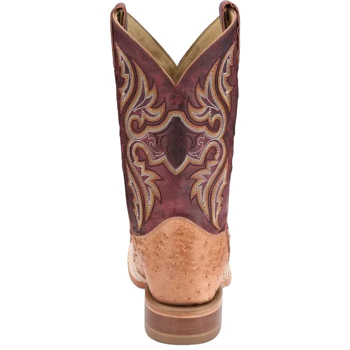 JUSTIN Boots Justin Men's Cognac Vintage Moseley Full Quill Ostrich Exotic Boots JE5170