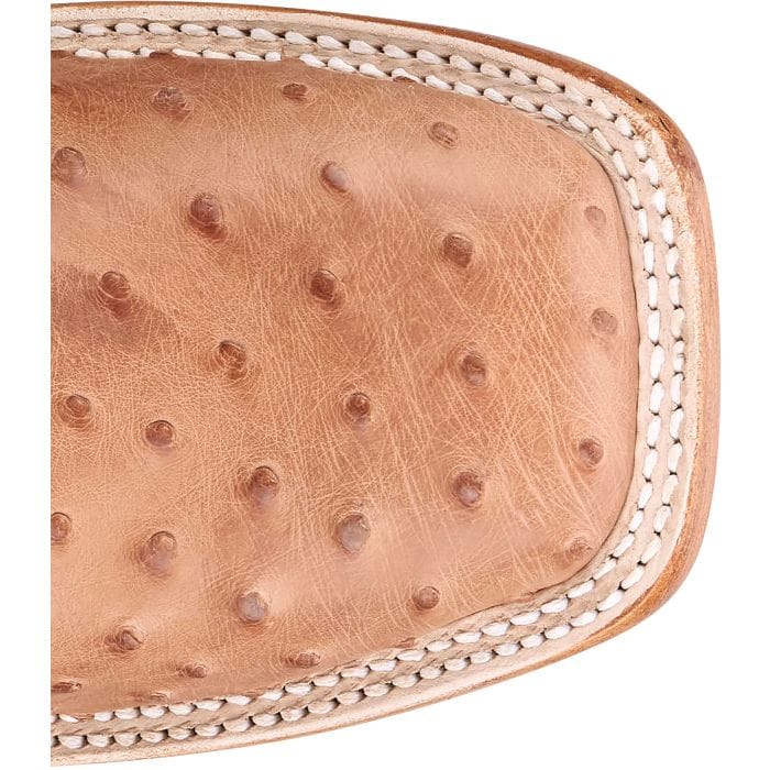 JUSTIN Boots Justin Men's Cognac Vintage Moseley Full Quill Ostrich Exotic Boots JE5170