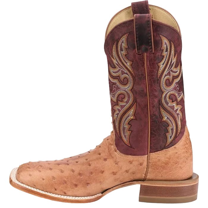 JUSTIN Boots Justin Men's Cognac Vintage Moseley Full Quill Ostrich Exotic Boots JE5170