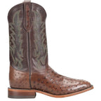 JUSTIN Boots Justin Men's Kango Tobac Brown Rancher Ostrich Exotic Cowboy Boots GR5334