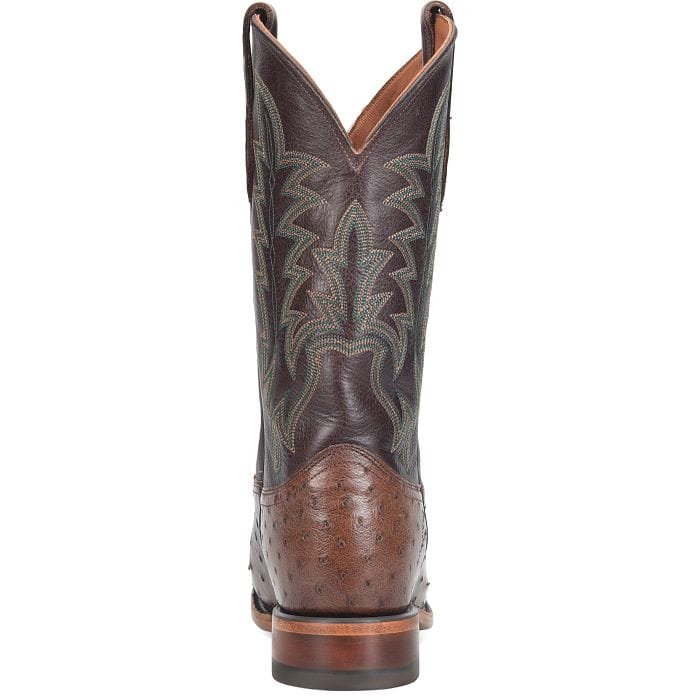 JUSTIN Boots Justin Men's Kango Tobac Brown Rancher Ostrich Exotic Cowboy Boots GR5334