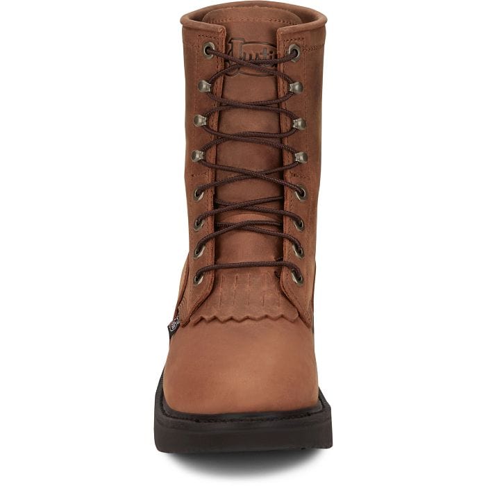 Justin Men's Livestock Aged Brown Lace Up Work Boots OW760