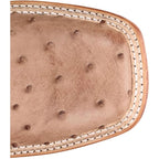 JUSTIN Boots Justin Men's Moseley Coffee Brown Full Quill Ostrich Boots JE5172