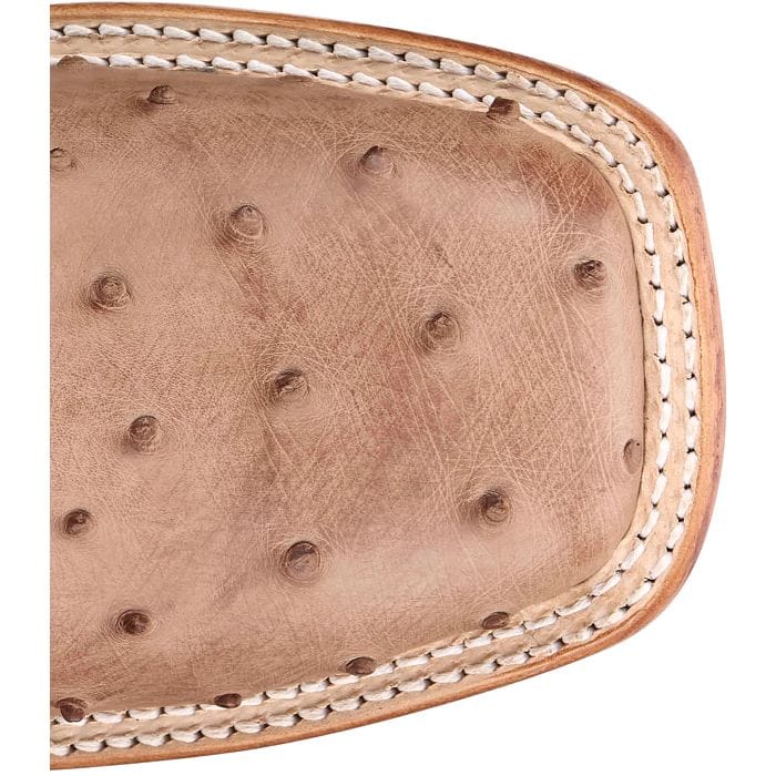 JUSTIN Boots Justin Men's Moseley Coffee Brown Full Quill Ostrich Boots JE5172