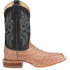 JUSTIN Boots Justin Men's Moseley Coffee Brown Full Quill Ostrich Boots JE5172