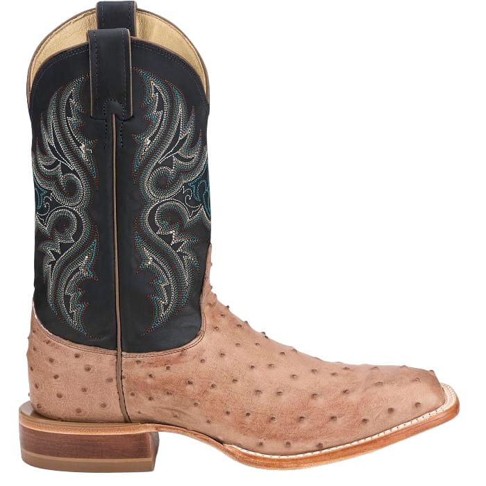 JUSTIN Boots Justin Men's Moseley Coffee Brown Full Quill Ostrich Boots JE5172