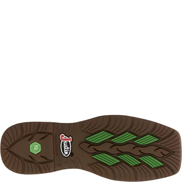 JUSTIN Boots Justin Men's Nitread Waterproof Taupe Work Boots CR3211