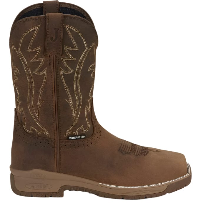 JUSTIN Boots Justin Men's Nitread Waterproof Taupe Work Boots CR3211