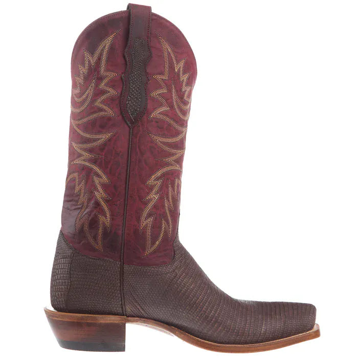 JUSTIN Boots Justin Men's Rustic Brown Lizard Exotic Boots JE8321